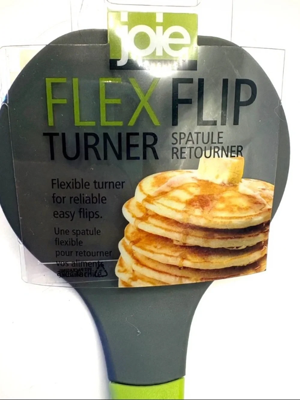 Joie Flex Flip Turner Spatula in Lime Green and Gray